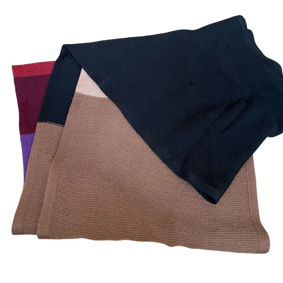 Sonia Rykiel lambswool colorblock scarf 16” x 102” - Picture 4 of 15